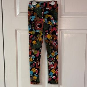 LuLaRoe Kids Leggings with Multicolor Fun Print